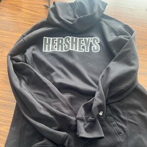 Hershey’s Black Hoodie - pullover - used - sized adult medium